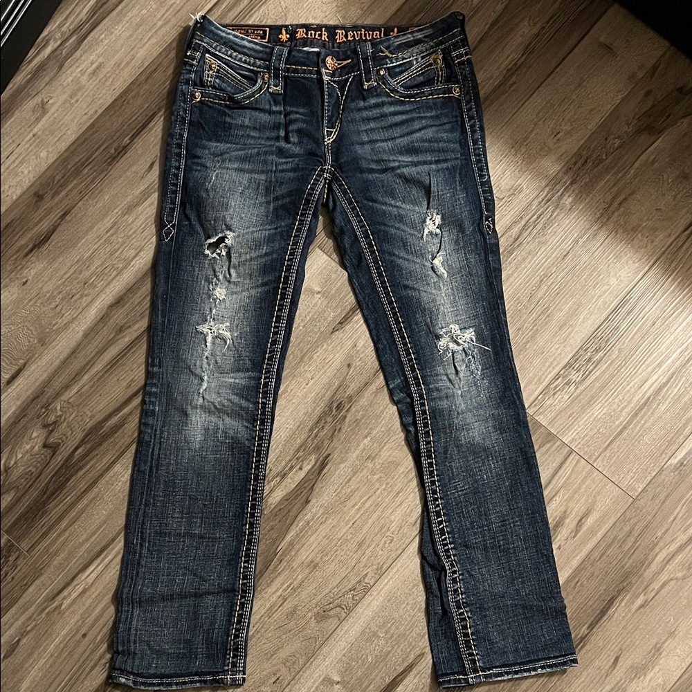 Rock Revival Women's Dark Blue Skinny Jeans